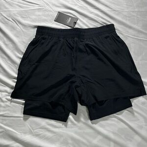 Barbell Maverick Men's Black Athletic Shorts size Medium NWT
